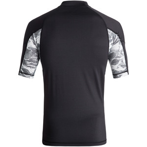 Quiksilver Slash Short Sleeve Rash Vest BLACK EQYWR03090